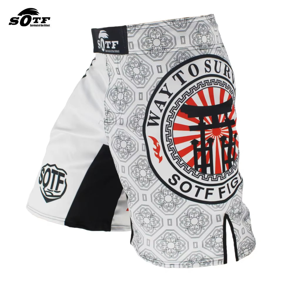 SOTF Boxing Training Fitness Muay Thai Pants Boxing Shorts Muay Thai Boxing Shorts Muay Thai Short Kickboxing Mma Short Mma